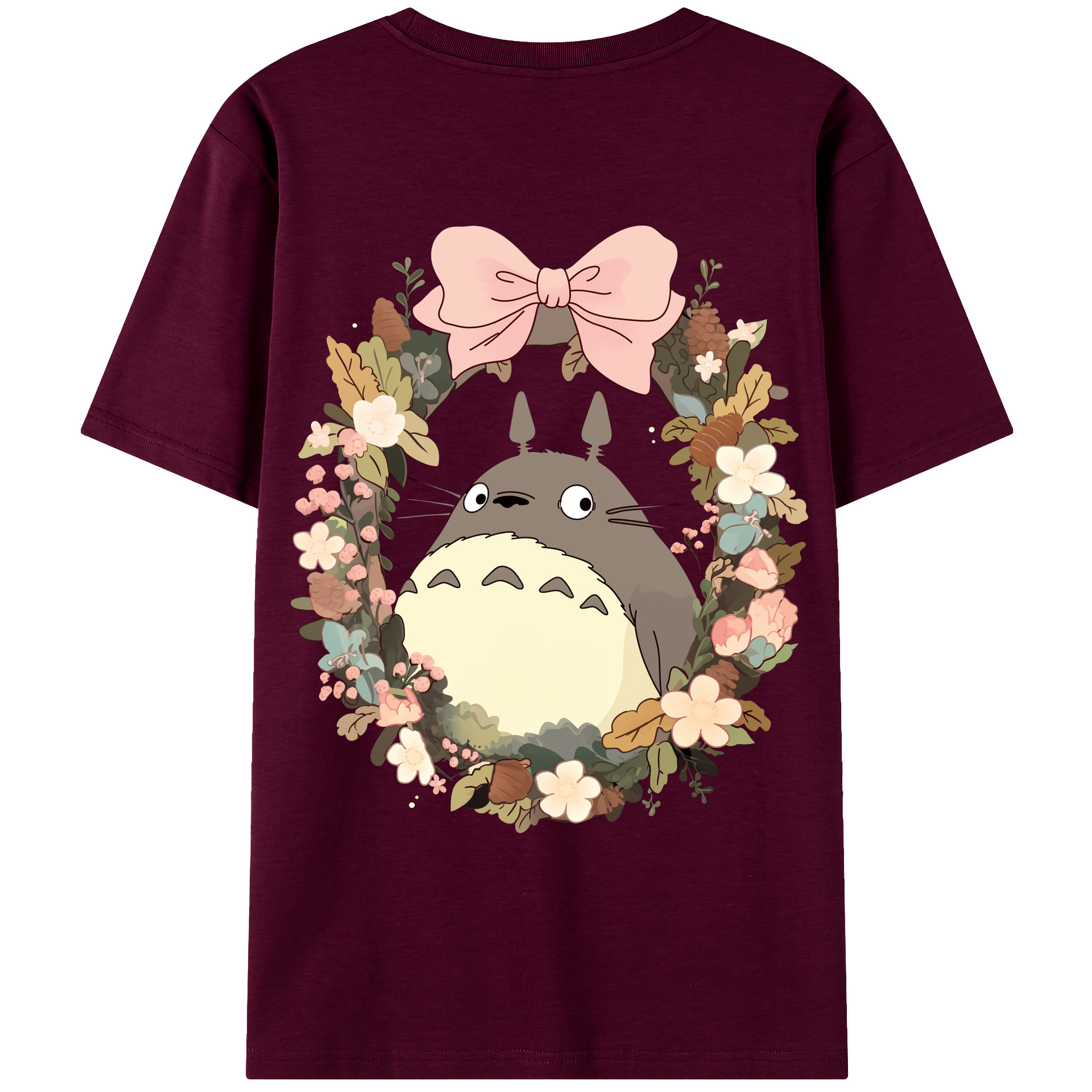 （画像用） となりのトトロ 草壁メイ 草壁サツキ My Neighbor Totoro Satsuki Kusakabe Mei Kusakabe レディース半袖Tシャツ(バックプリント)